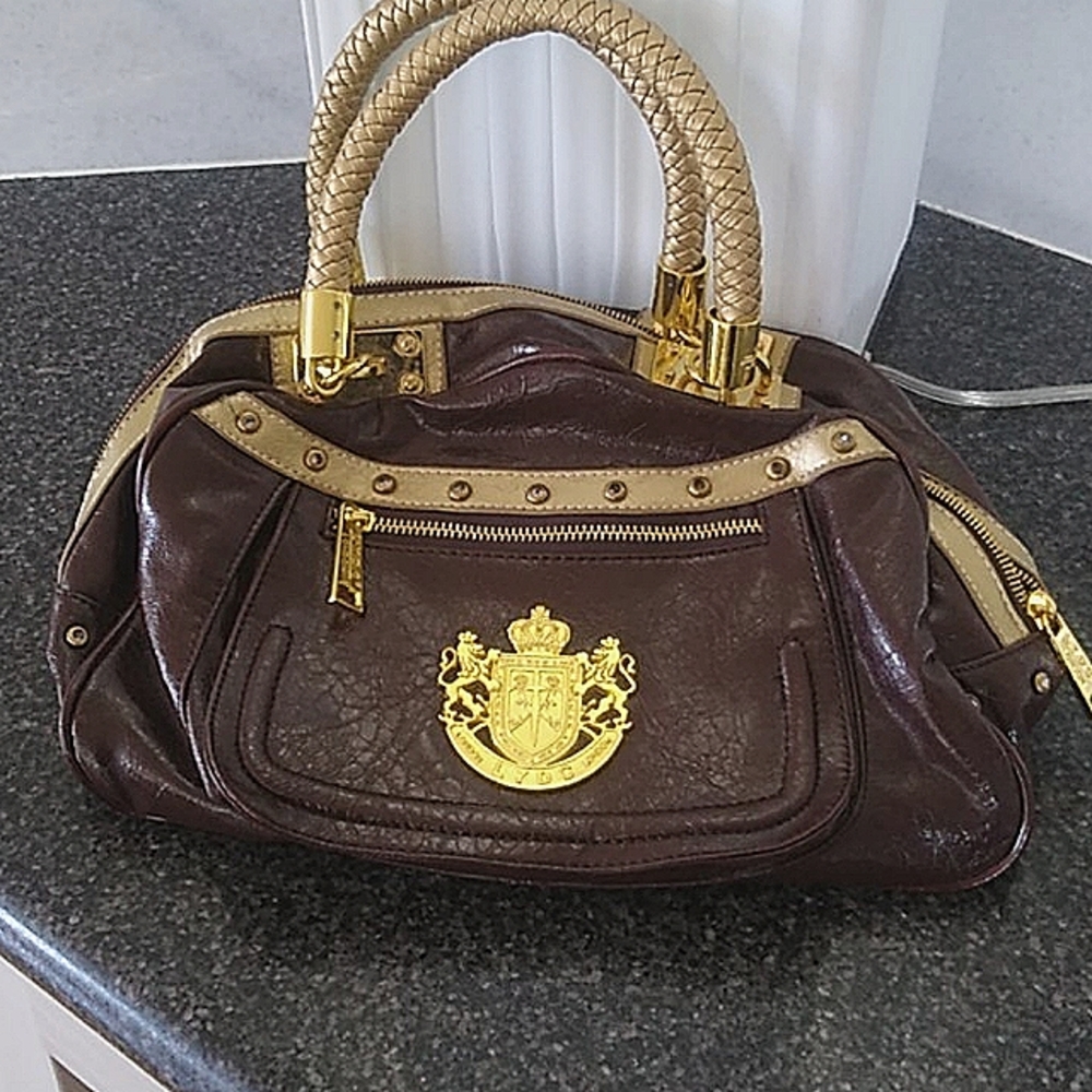 LYDC London Purse Brown Golden